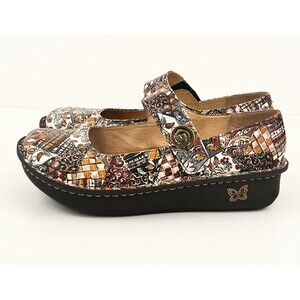 Alegria Paloma Autumn Swirl Mary Jane EU 41 US 10.5-11 Boho Tapestry Shoes